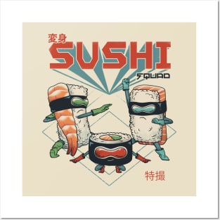 Sushi Squad Posters and Art